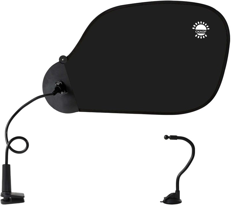 CKAGF Office Desk Shade and Cubicle Shade: Blocks Light, Glare, and Disturbances. Professional, Adjustable Working Office Cubicle Accessories. Black - Image 1